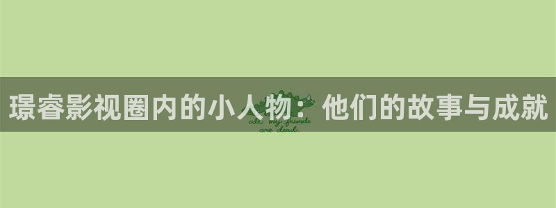南瓜影视怎么下载：璟睿影视圈内的小人物：他们的故事与成就
